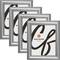 4 Pack Craig Frames Victoria Silver Picture Frame